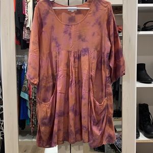 Soft Surroundings Tie Dye Tunic/Dress w/pockets!